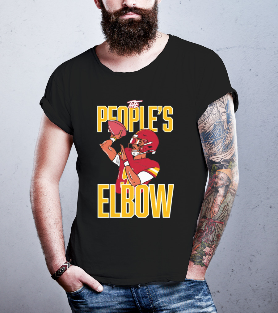 The People’s Elbow Washington Commanders Football Player Quarterback T-Shirt