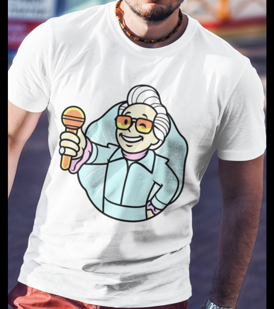 Vault Boy Elvis Microphone T-Shirt