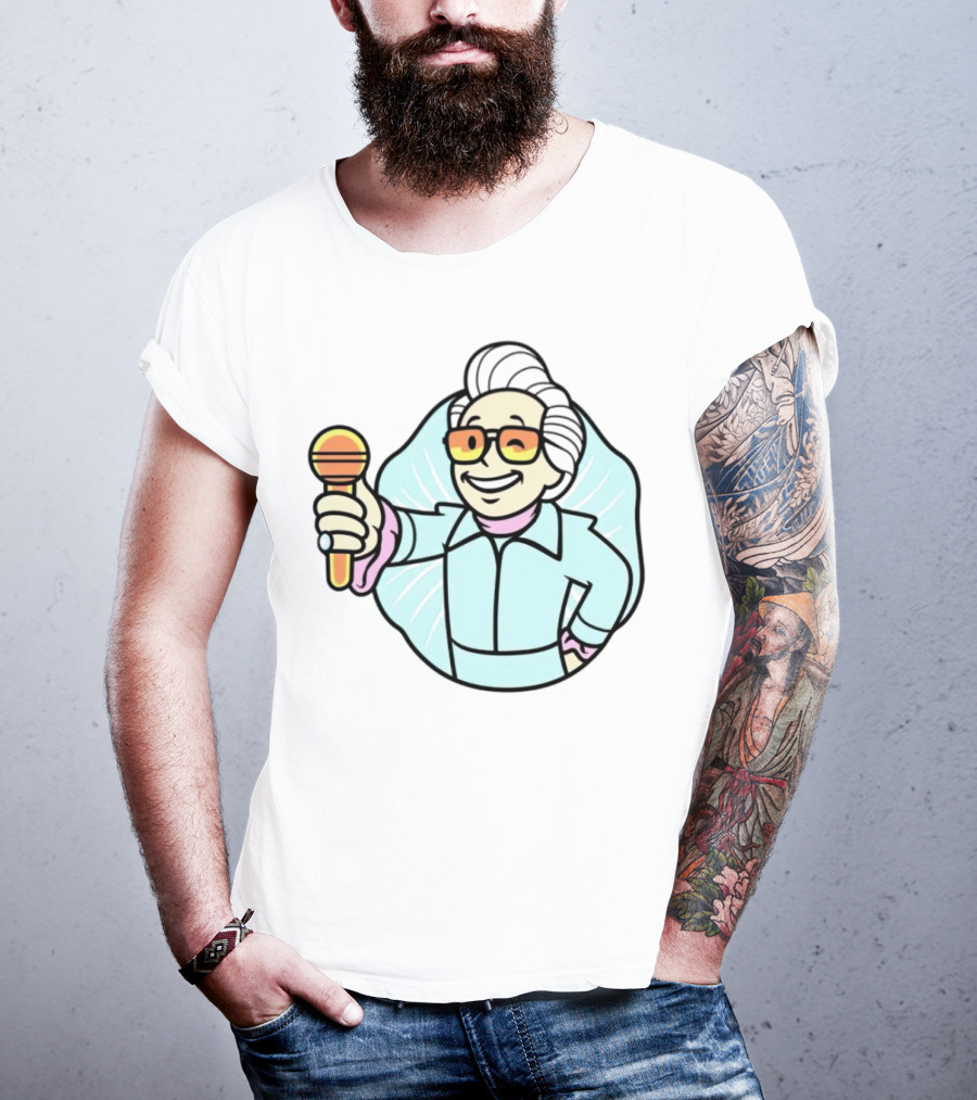 Vault Boy Elvis Microphone T-Shirt