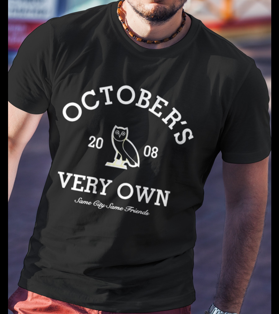 October's Very Own 2008 Owl Icon Same City Same Friends T-Shirt