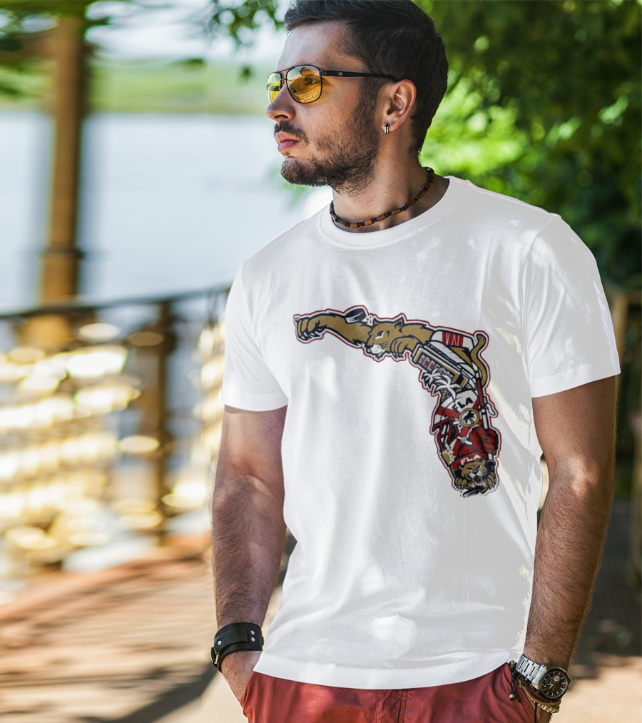Florida Panthers Let's Hunt State Hockey T-Shirt