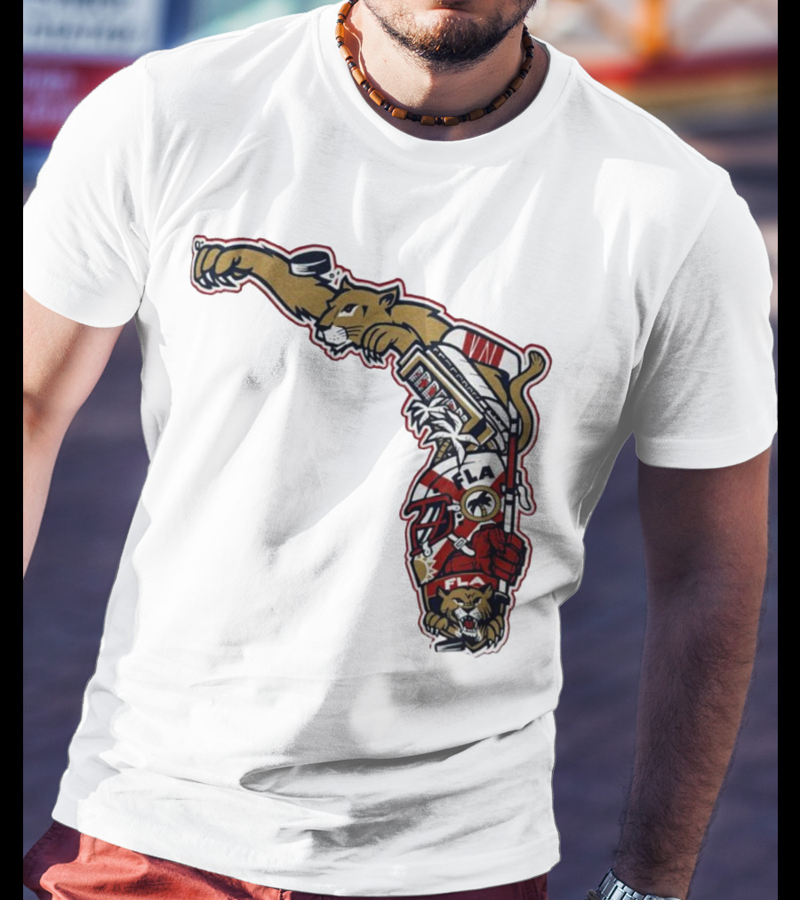 Florida Panthers Let's Hunt State Hockey T-Shirt