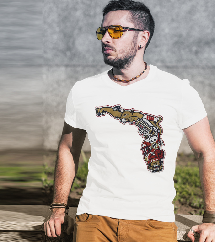 Florida Panthers Let's Hunt State Hockey T-Shirt