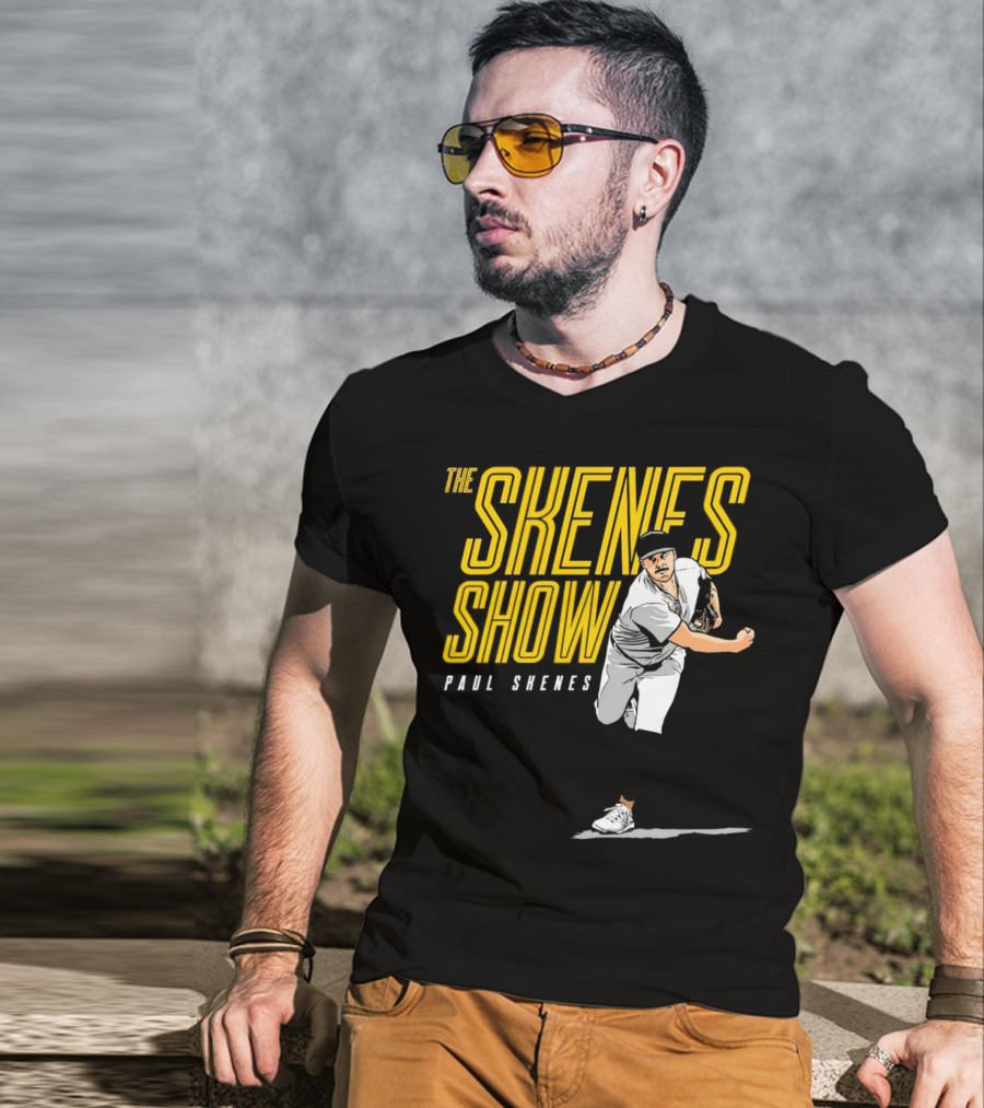 The Skenes Show Paul Skenes Pittsburgh Pirates Pitching Action T-Shirt