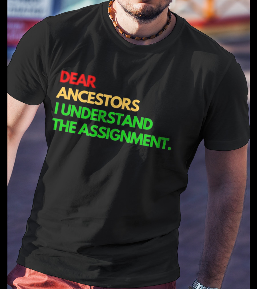 Dear Ancestors I Understand The Assignment T-Shirt