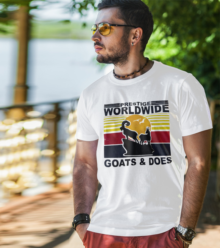 Prestige Worldwide Goats And Does Vintage Sunset T-Shirt