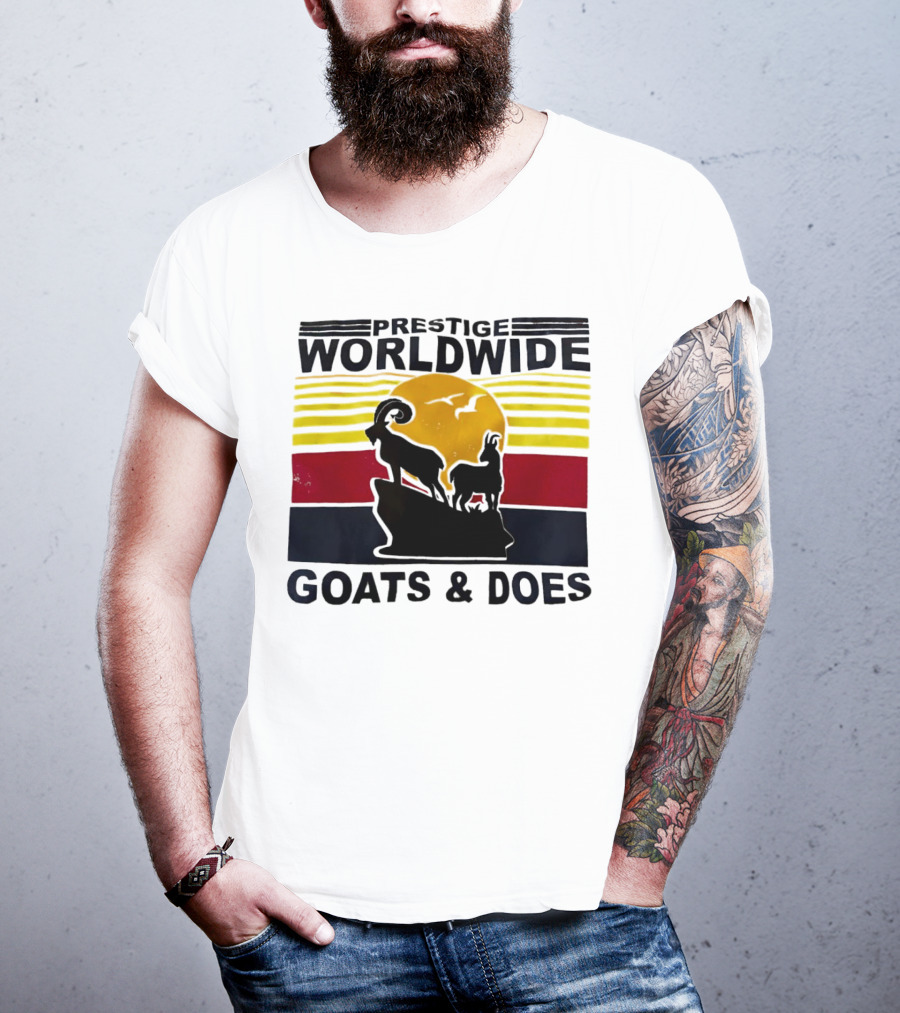 Prestige Worldwide Goats And Does Vintage Sunset T-Shirt