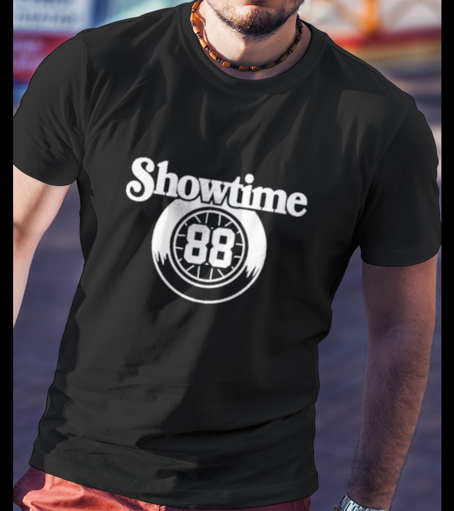 Detroit Red Wings Showtime 88 Clock T-Shirt