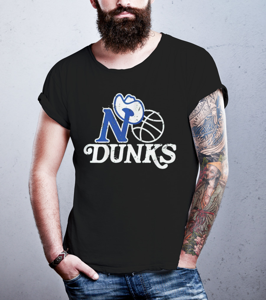 Dallas Mavericks No Dunks Cowboy Basketball T-Shirt