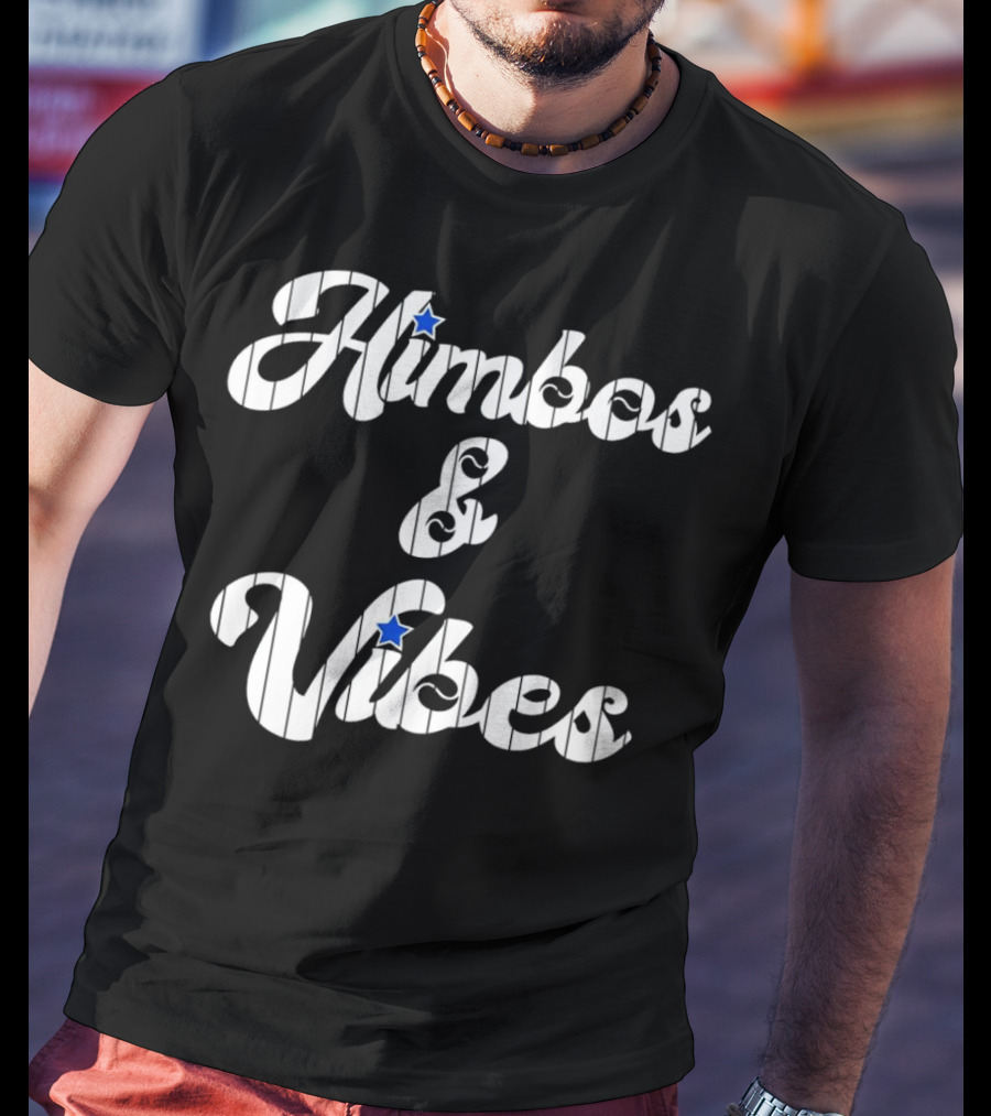 Himbos And Vibes Baseball Philadelphia Pinstripe Style With Stars T-Shirt