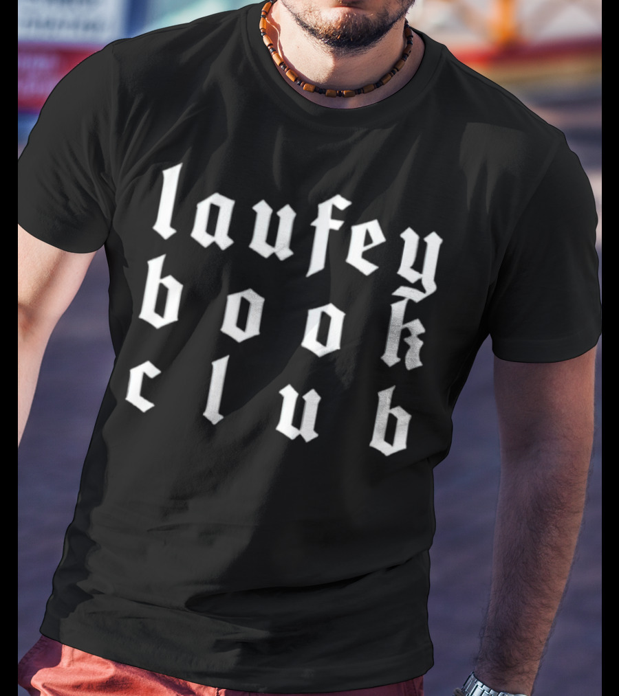 Laufey Book Club Gothic Font T-Shirt