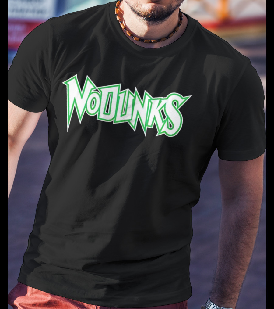 Minnesota Timberwolves No Dunks Bold Green Text T-Shirt
