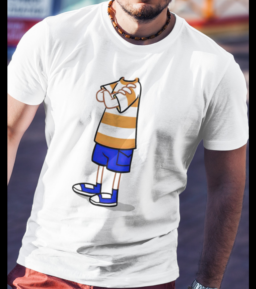 Phineas Ferb Cartoon Style Stun Body Outfit Blue Shorts T-Shirt
