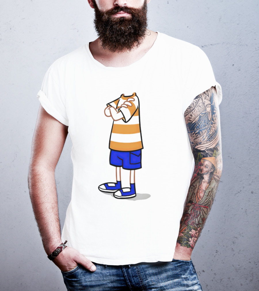 Phineas Ferb Cartoon Style Stun Body Outfit Blue Shorts T-Shirt
