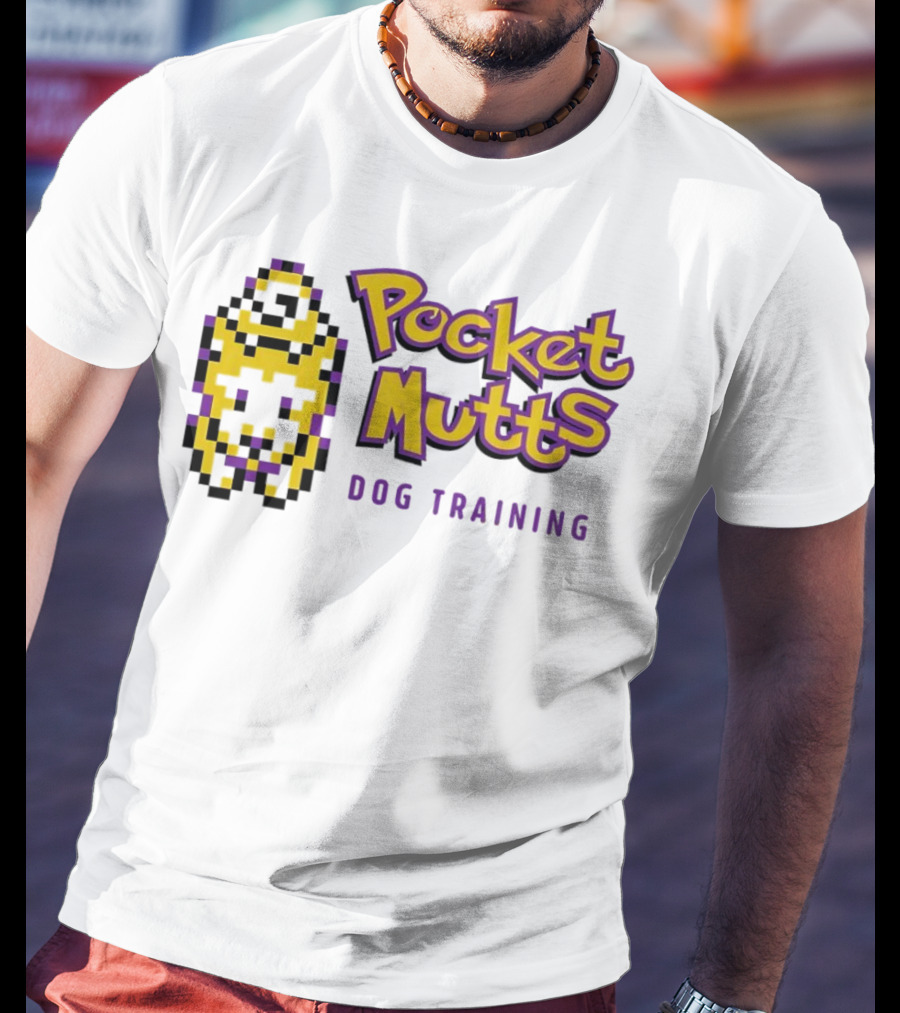 Pocket Mutts Dog Training Pixel T-Shirt