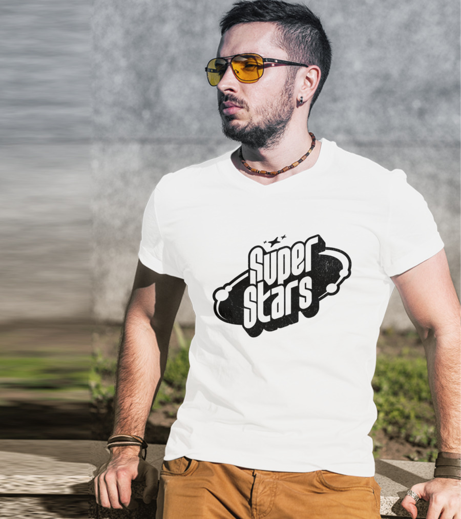 Super Stars Retro Galaxy Theme With Space Elements T-Shirt