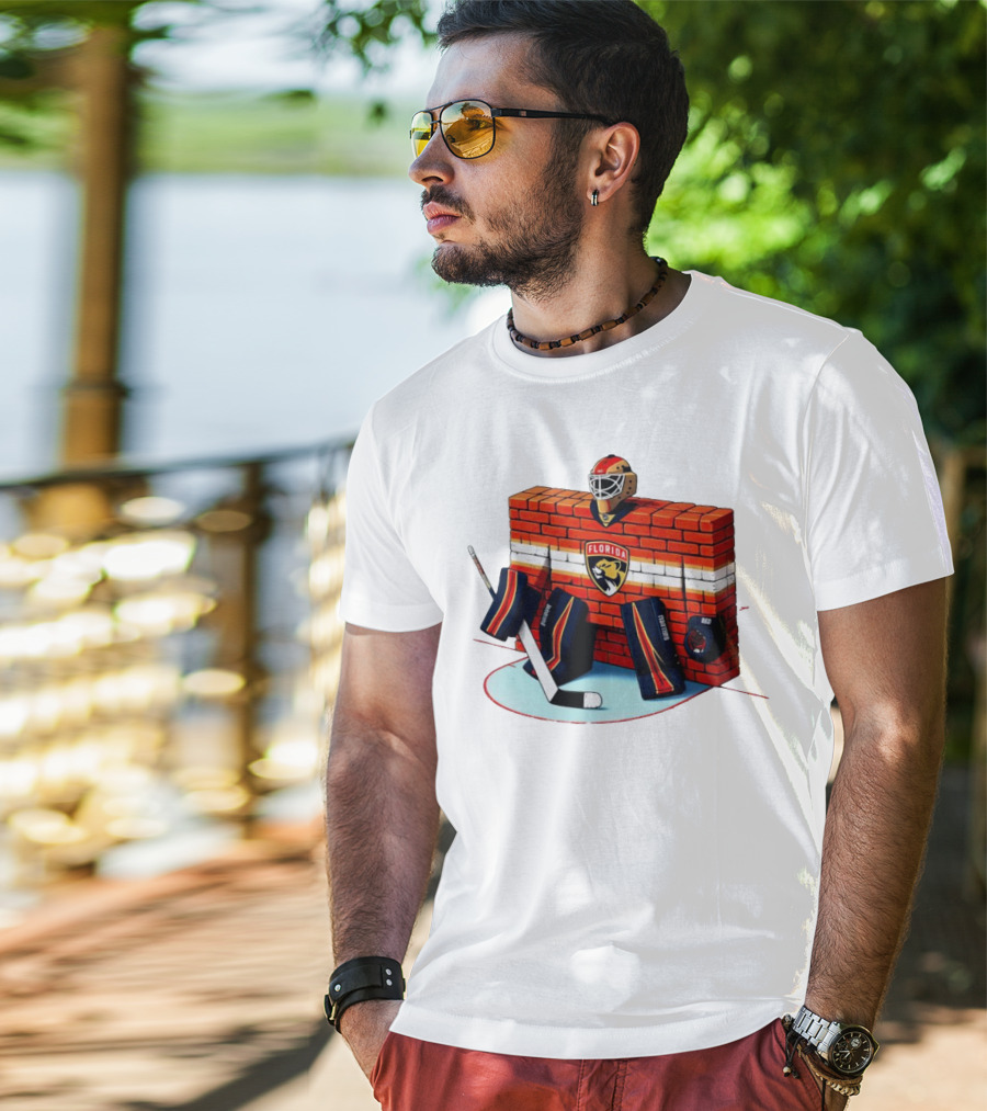 Florida Panthers Brick Wall Goalie Bod T-Shirt