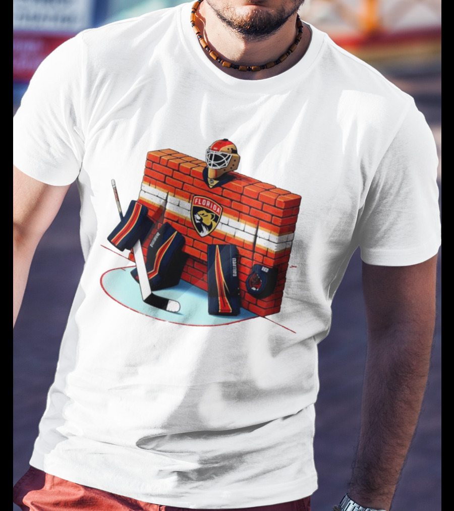 Florida Panthers Brick Wall Goalie Bod T-Shirt