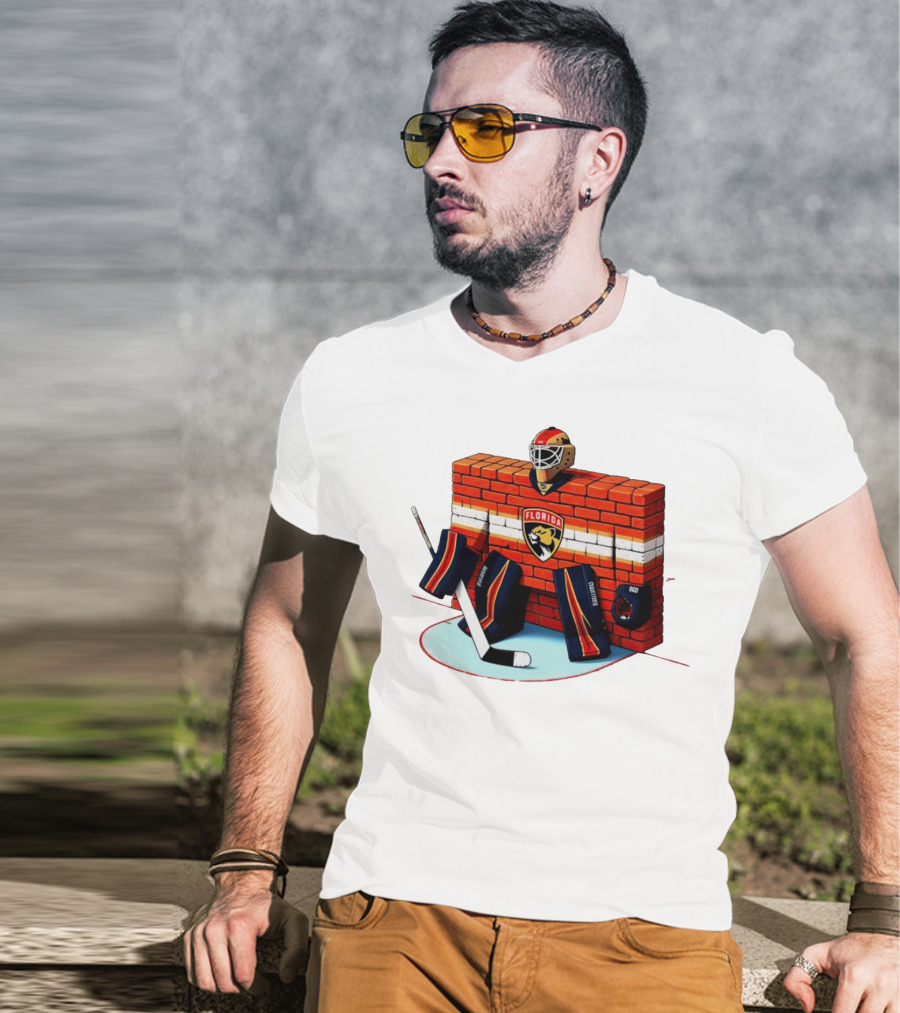 Florida Panthers Brick Wall Goalie Bod T-Shirt