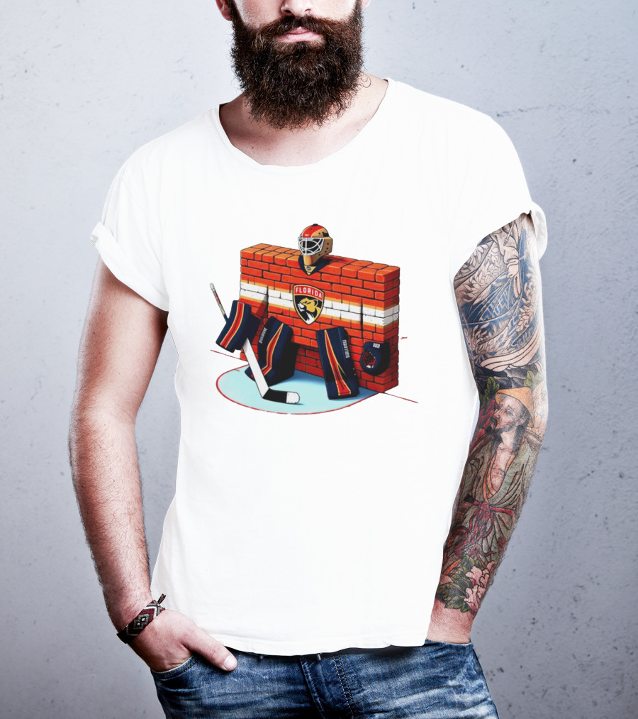 Florida Panthers Brick Wall Goalie Bod T-Shirt