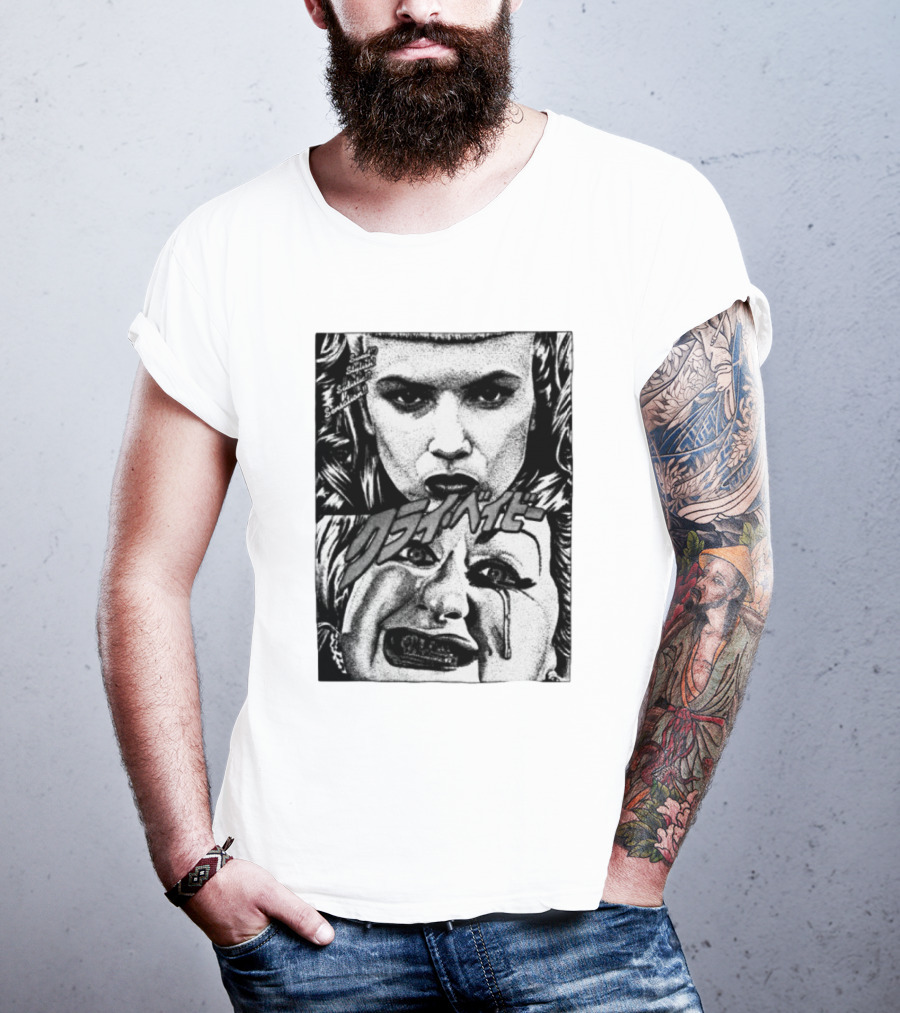 Mobshity Cry Baby John Waters Japanese Comic Style Faces T-Shirt