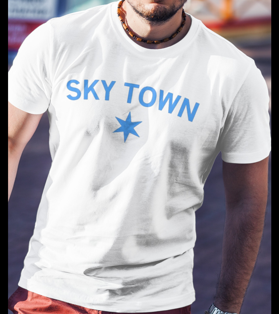 SKY TOWN Blue Star T-Shirt