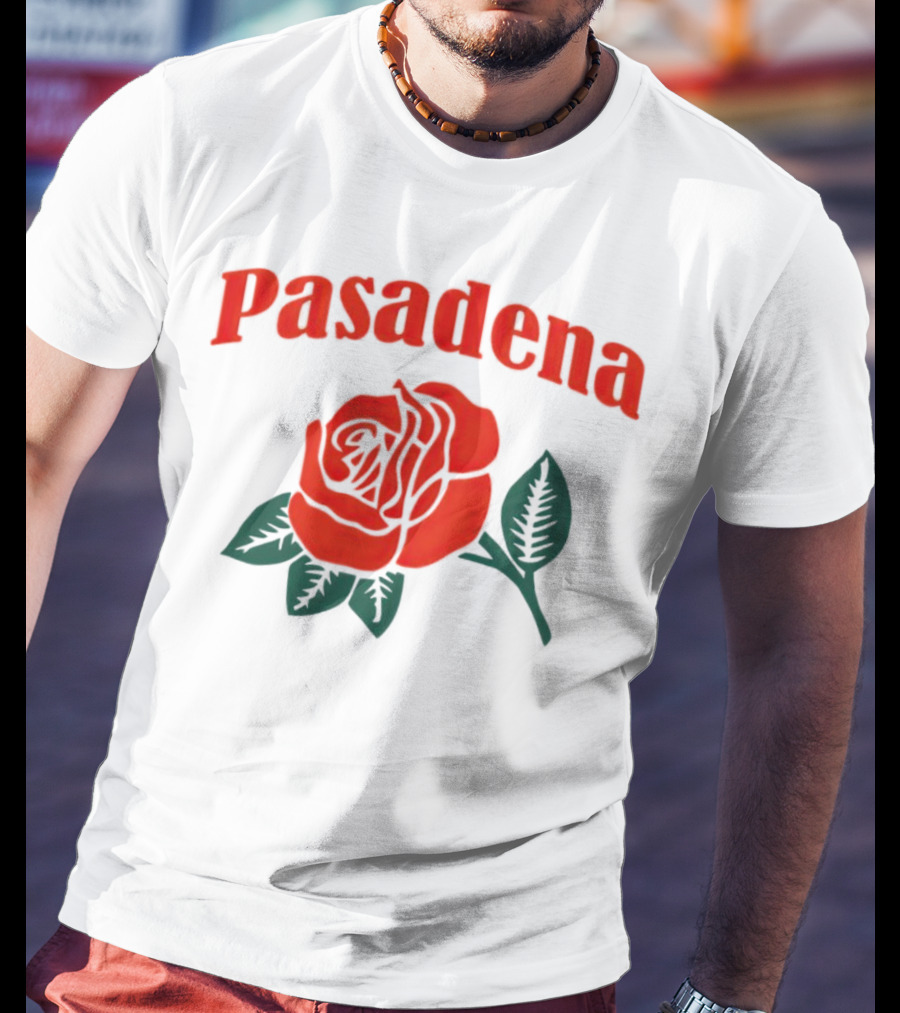 Pasadena Vintage Red Rose T-Shirt