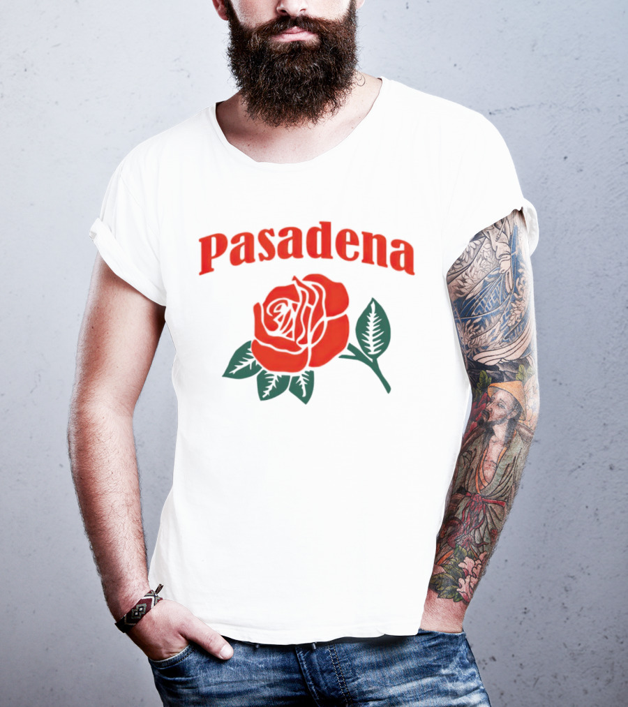 Pasadena Vintage Red Rose T-Shirt