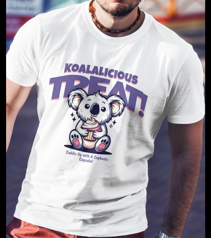 KOALALICIOUS TREAT Cuddle Up With A Cupkoala Cupcake T-Shirt