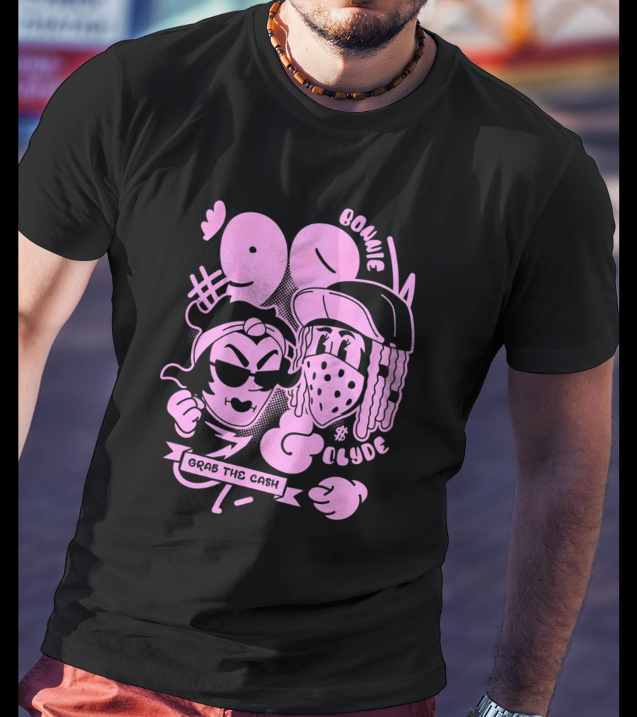 90 Bonnie And Clyde Grab The Cash T-Shirt