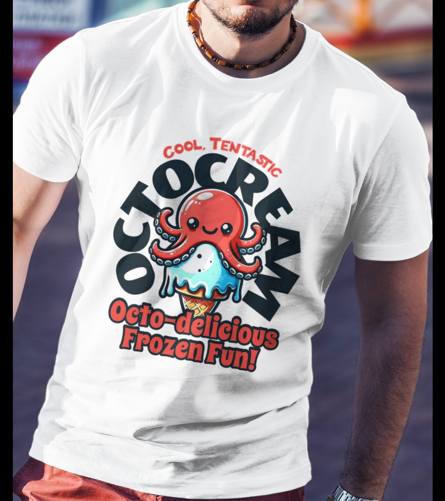 Cool Tentastic Octo-delicious Frozen Fun Octocream T-Shirt
