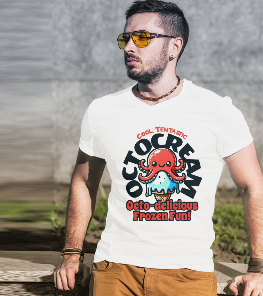 Cool Tentastic Octo-delicious Frozen Fun Octocream T-Shirt