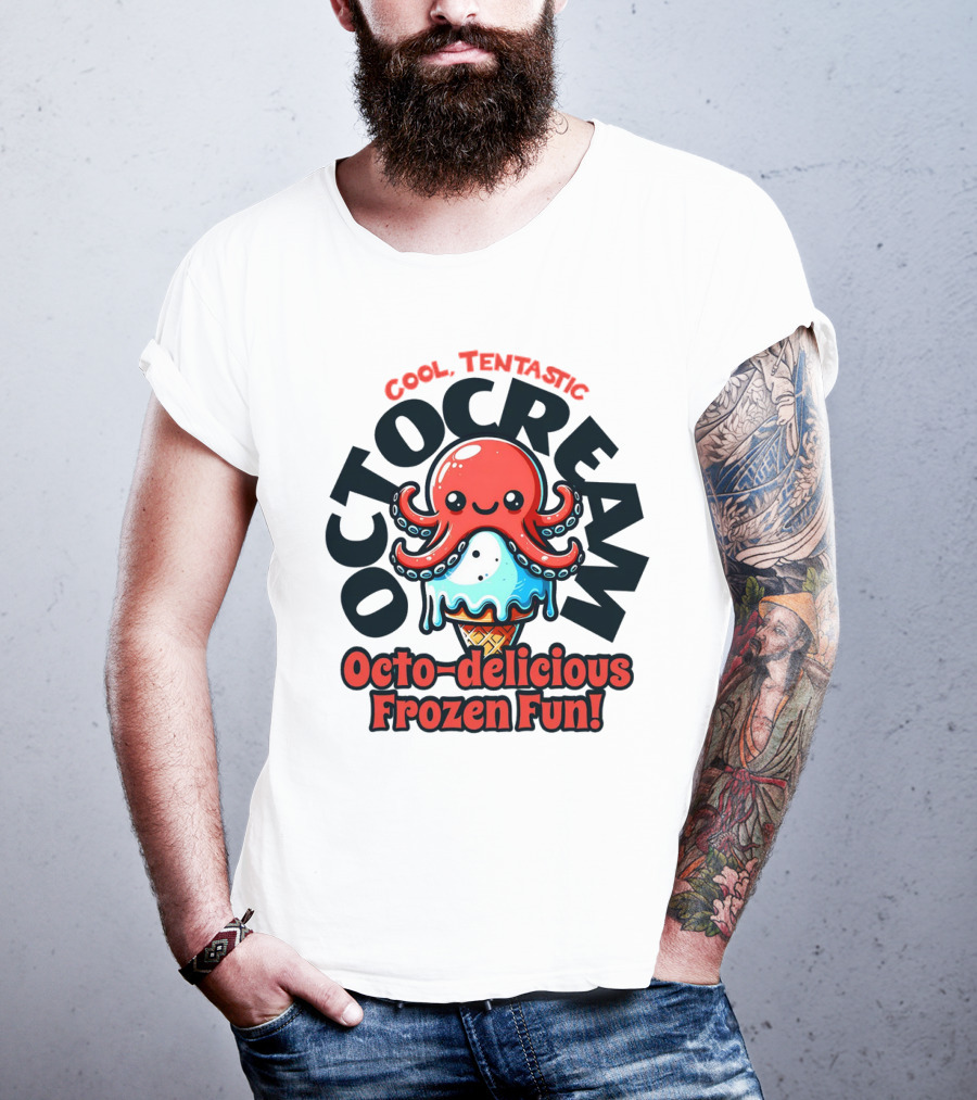 Cool Tentastic Octo-delicious Frozen Fun Octocream T-Shirt