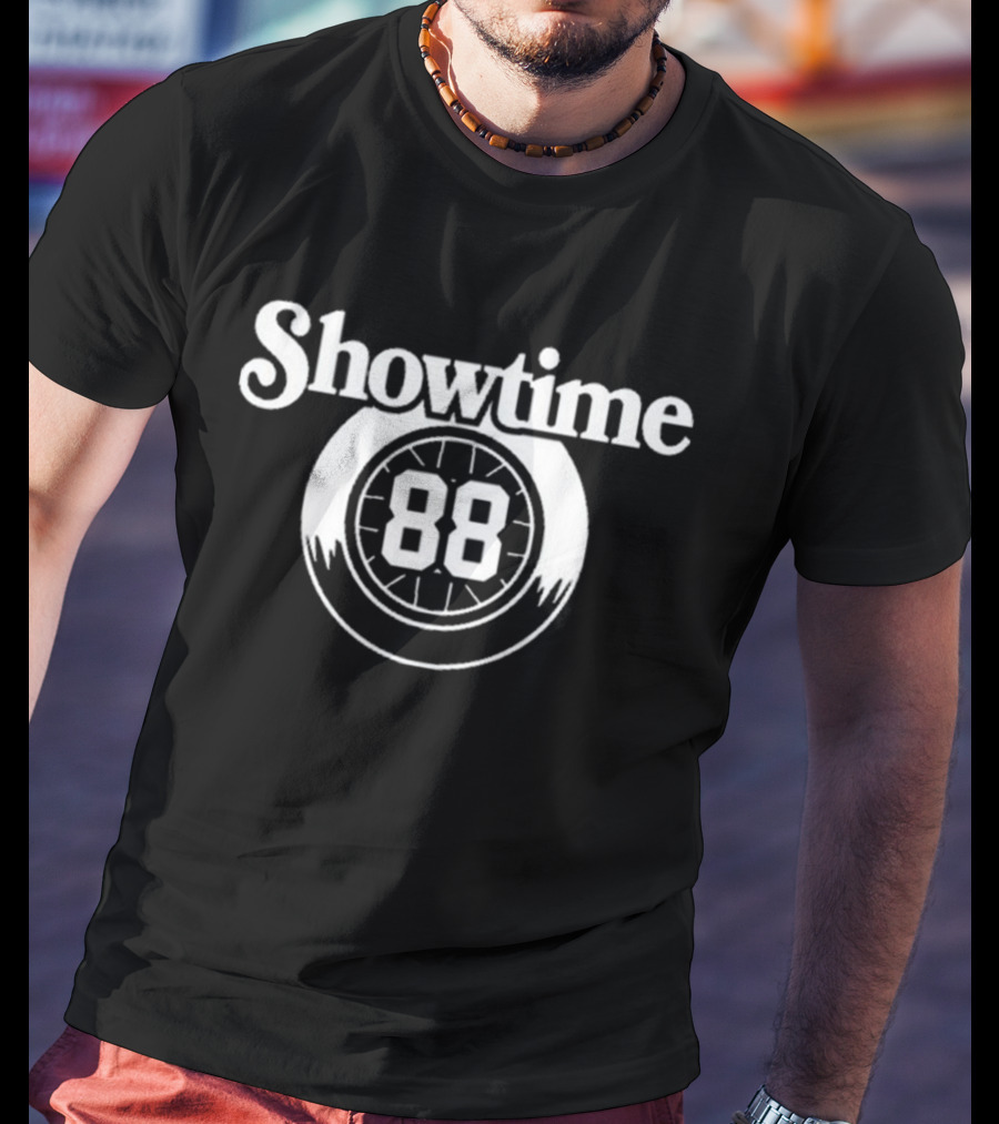 Showtime 88 Detroit Basketball Vintage Throwback T-Shirt