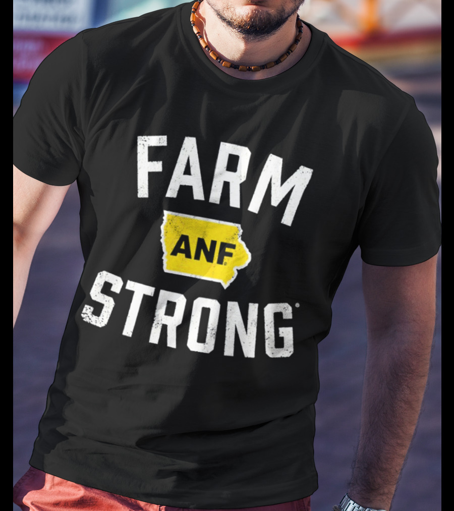 Iowa Hawkeyes Farm Strong ANF America Needs Farmers T-Shirt