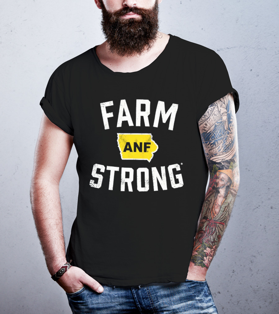 Iowa Hawkeyes Farm Strong ANF America Needs Farmers T-Shirt