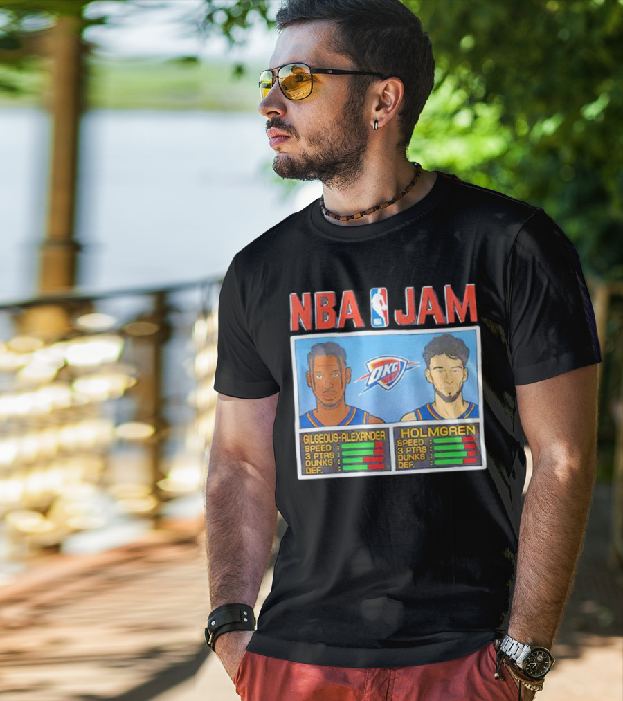 NBA Jam Shai Gilgeous-Alexander Chet Holmgren OKC Thunder T-Shirt