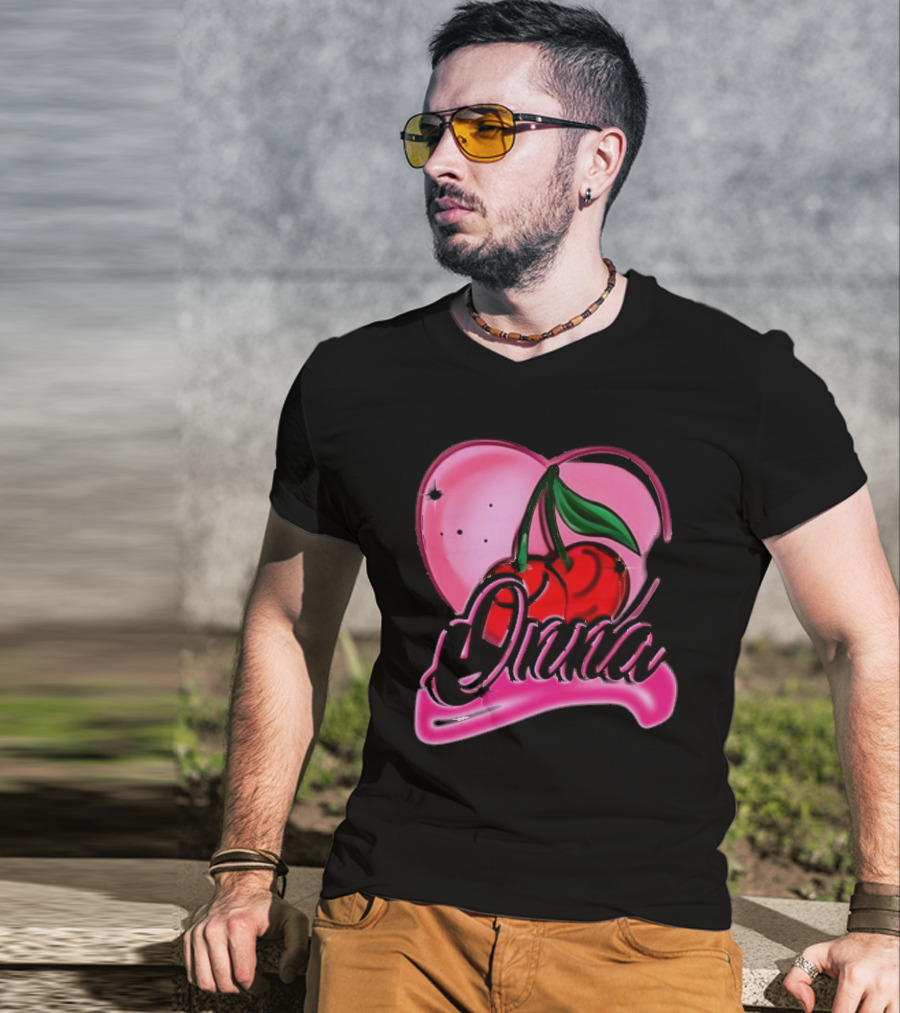 Onna Cherry Heart Pink T-Shirt