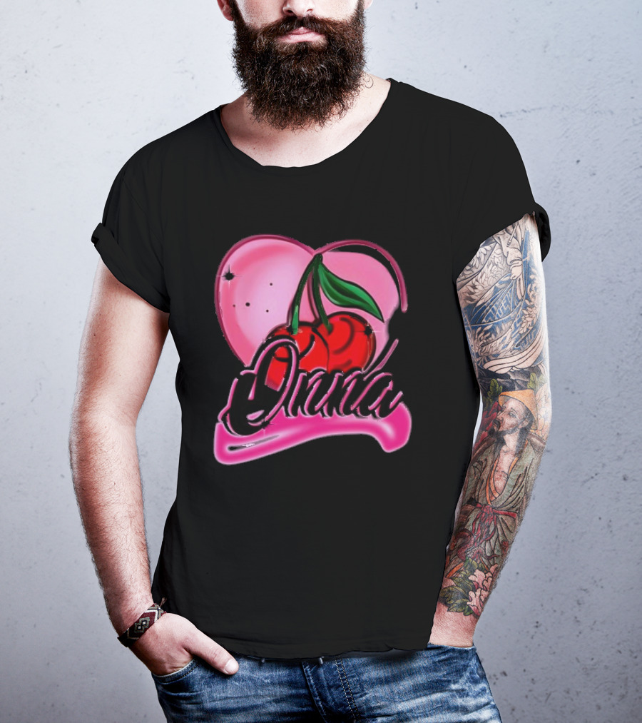Onna Cherry Heart Pink T-Shirt