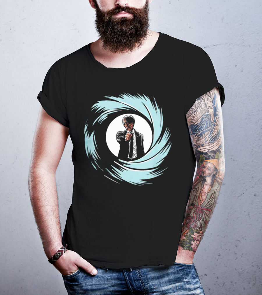 Jules Winnfield Agent BMF Bond Style Spiral T-Shirt