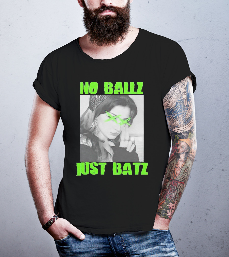 No Ballz Just Batz Bandana Girl Green X Eyes T-Shirt