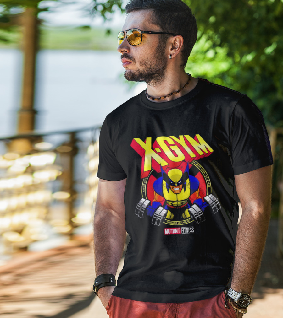 X-Gym Mutant Fitness Mutatis Mutandis Xavier N.Y. Wolverine T-Shirt