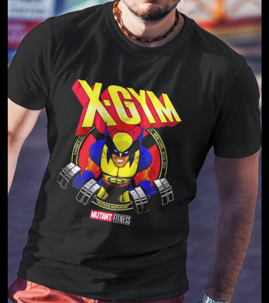 X-Gym Mutant Fitness Mutatis Mutandis Xavier N.Y. Wolverine T-Shirt