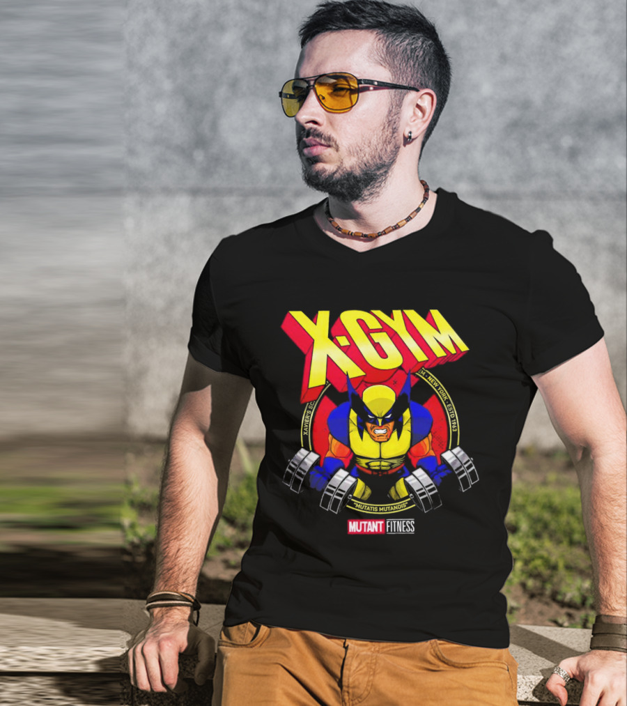 X-Gym Mutant Fitness Mutatis Mutandis Xavier N.Y. Wolverine T-Shirt