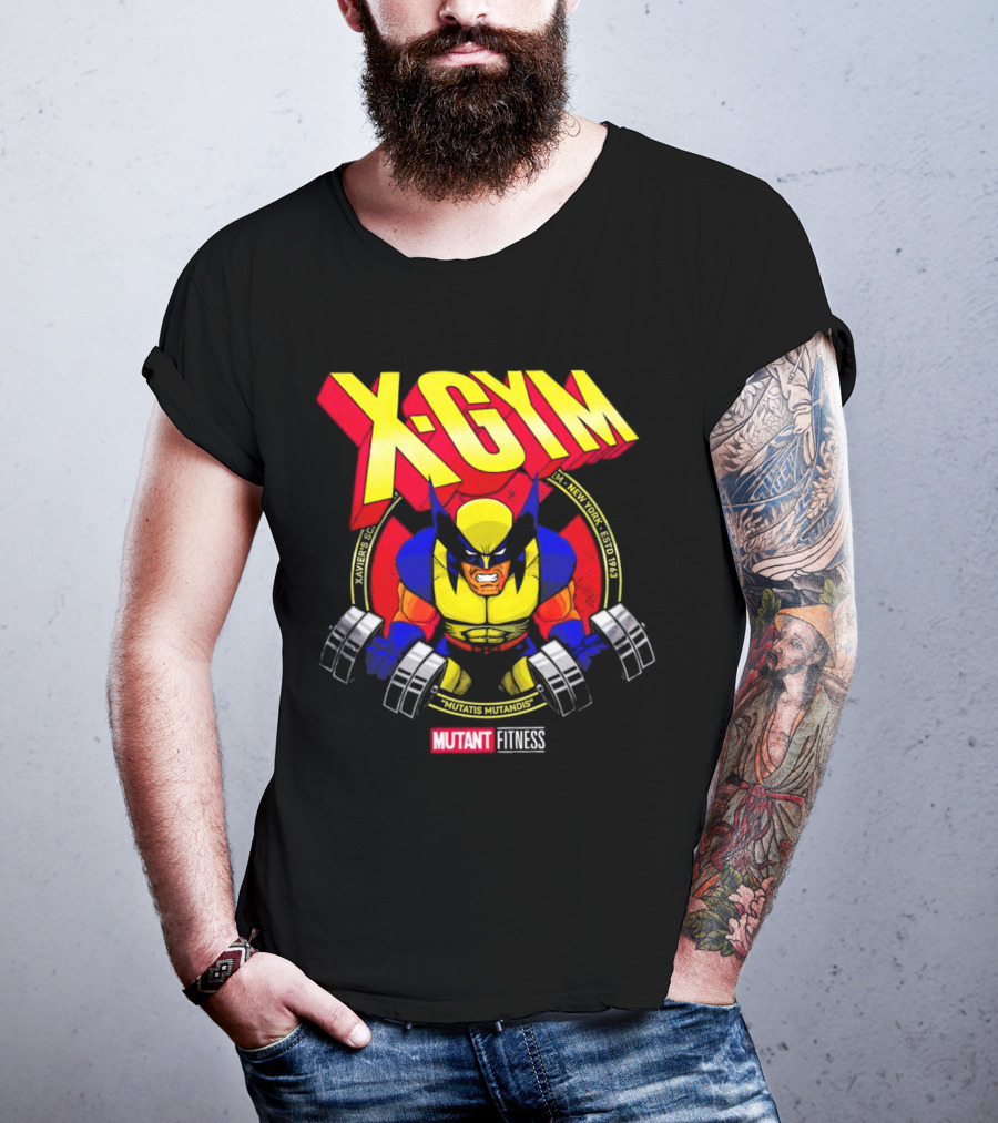 X-Gym Mutant Fitness Mutatis Mutandis Xavier N.Y. Wolverine T-Shirt