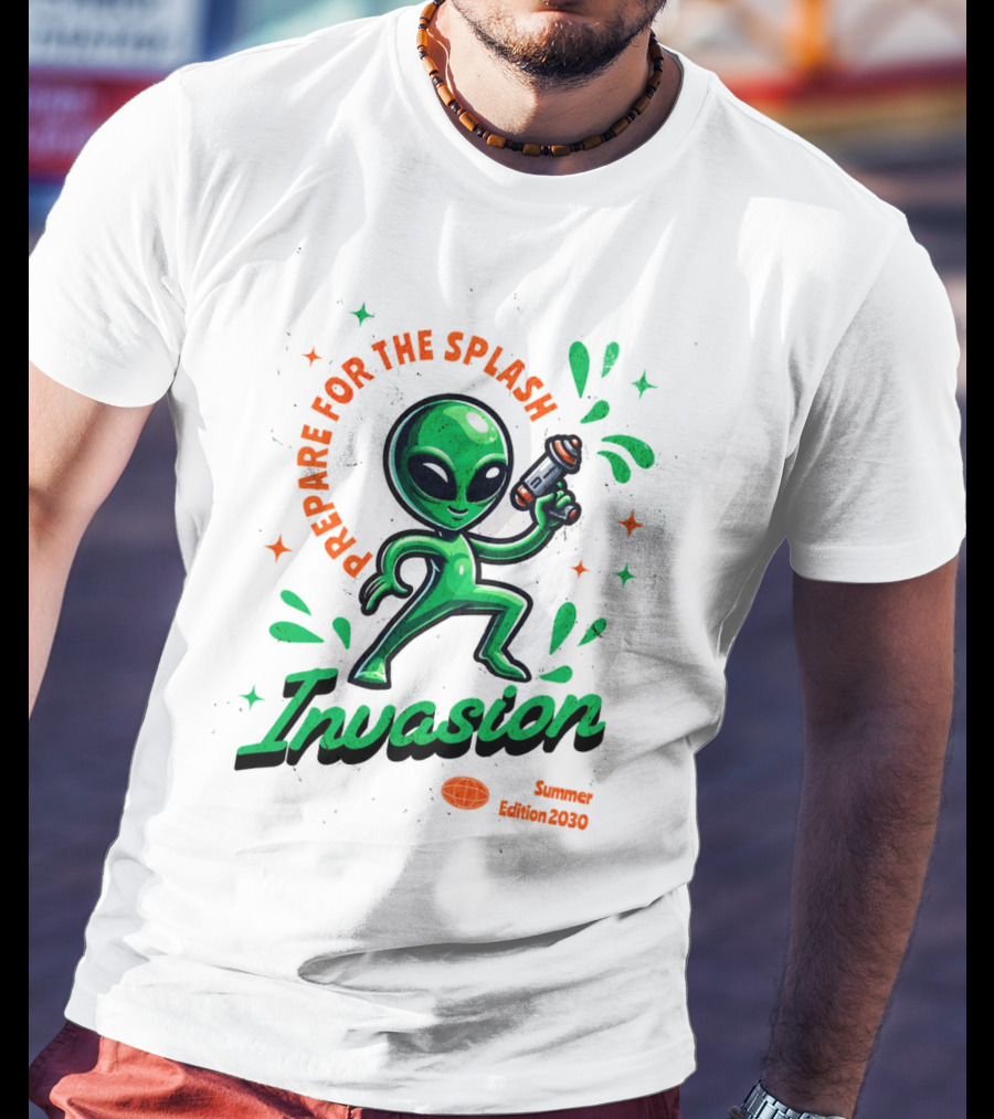 Prepare For The Splash Alien Invasion Summer Edition 2030 T-Shirt