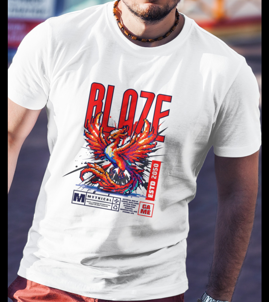 BLAZE Phoenix ESTD 2050 MYTHICAL GAME T-Shirt