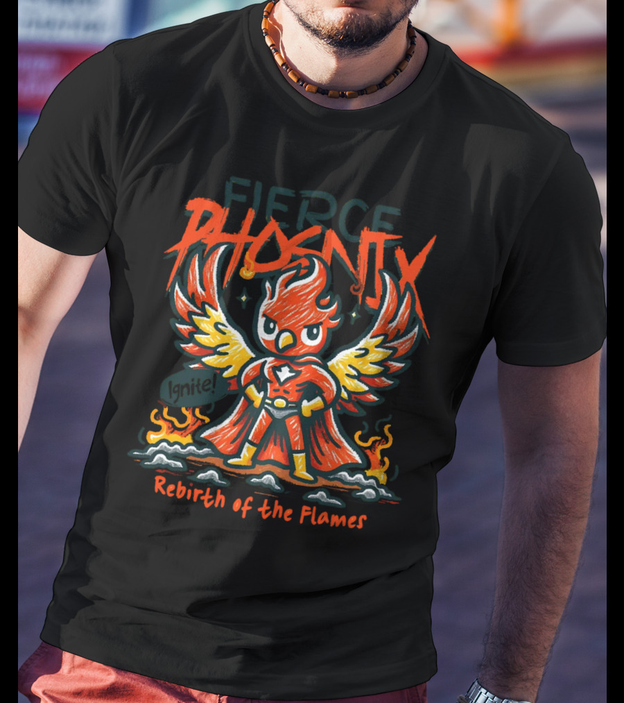 Fierce Phoenix Rebirth Of The Flames T-Shirt