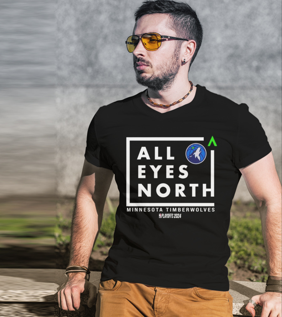 Minnesota Timberwolves All Eyes North NBA Playoffs T-Shirt