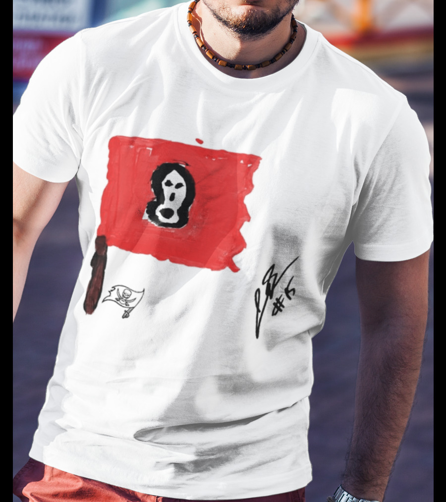 Rookies Paint Tampa Bay Buccaneers Flag Artwork #15 T-Shirt